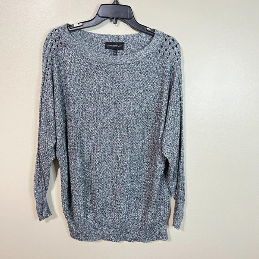Lane Bryant 14/16 grey long sleeve top